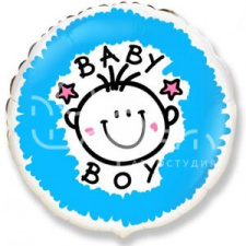 Фольгированный шар № 45 «Baby boy»