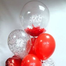 Букет с шаром Bubble (баблс) №8 Баллада