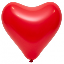 Шар сердце 30 см (красные)