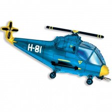 Фольгированная фигура № 359 Вертолет (синий)