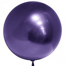 3D Сфера Хром Фиолетовый 18"/46 см