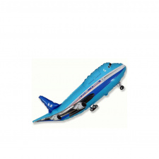 Фольгированная фигура № 420 «Самолет »(синий)