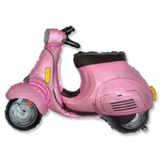 Фольгированная фигура №444 Скутер розовый