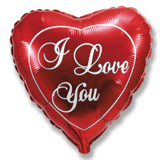 Фольгированное сердце № 357 «I love you»