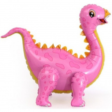 Шар ходячка Динозавр Стегозавр, Розовый