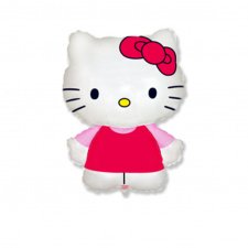 Фольгированная фигура №72 Котенок с бантиком (Хелло Китти / Hello Kitty)