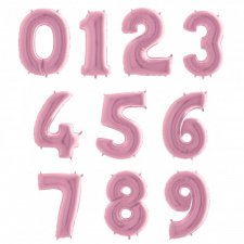Фольгированная Цифра Розовая