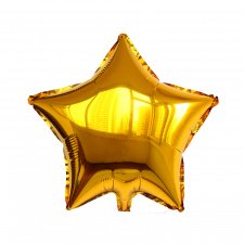 Фольгированный шар Звезда  золото