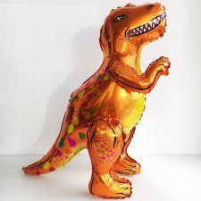 Шар ходячка Динозавр Тиранозавр оранжевый