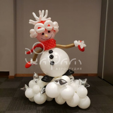 Фигура из шаров № 256 Снежный мальчик
