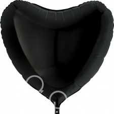 Фольгированный шар Сердце черное 91 см