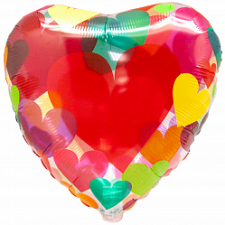 Фольгированное сердце №466 «Прозрачное сердце»