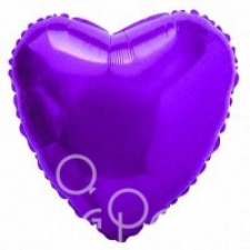 Фольгированный шар Сердце фиолетовое 91 см