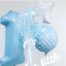 Набор из шаров № 169 «Первый день рождения мальчика»