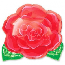 Фольгированная фигура № 389 «Роза »(красная)