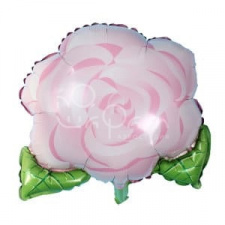 Фольгированная фигура № 387 «Роза »(розовая)