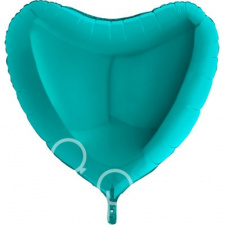 Фольгированный шар Сердце бирюзовое 91 см