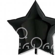 Фольгированный шар Звезда черная 91 см