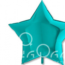 Фольгированный шар Звезда бирюзовая 91 см