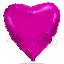 Фольгированный шар сердце лиловое