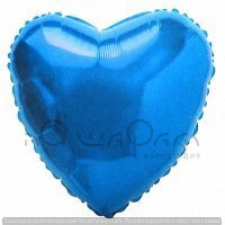 Фольгированный шар сердце синее