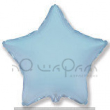 Фольгированный шар звезда голубая