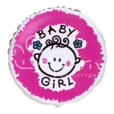 Фольгированный шар № 47 «Baby girl»