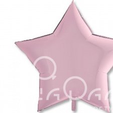 Фольгированный шар Звезда розовая
