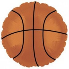 Фольгированный круг № 506 «Баскетбольный мяч»