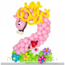 Фигура из шаров №279 Розовая пони