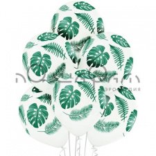Букет из шаров №115 Тропические листья